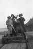 Women on Railroad Hand Car