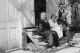 Emma and Louis Thurow, Hildred and Rolland Wilson on steps